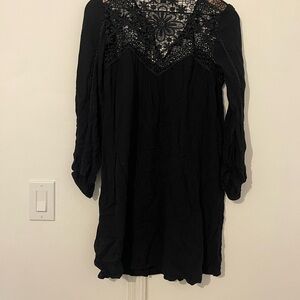 American Eagle Outfitters Black Long Sleeve Dress